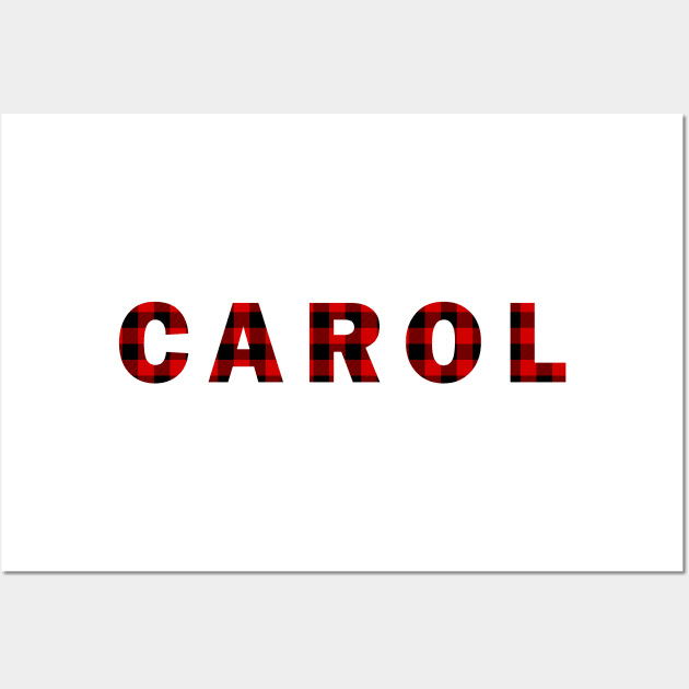 Carol (Red Plaid) Wall Art by Queerdelion